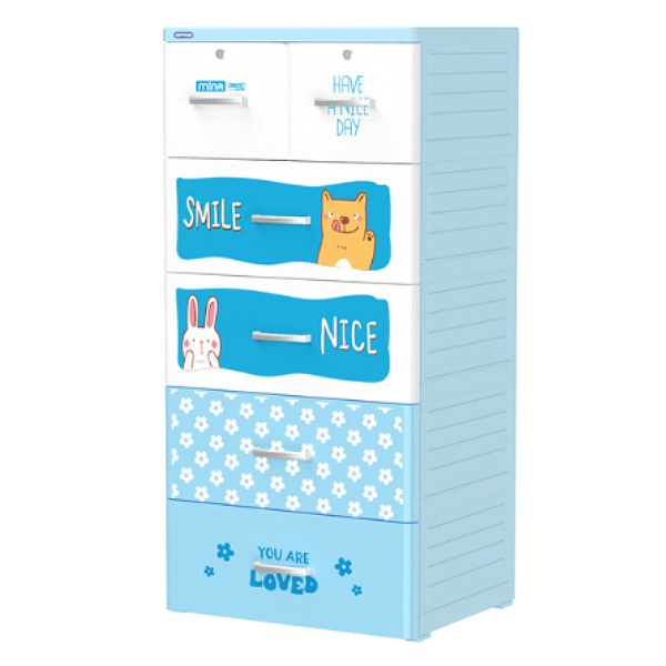 (Black Friday) Tủ Mina Duy Tân 5 Ngăn 60*48*124Cm