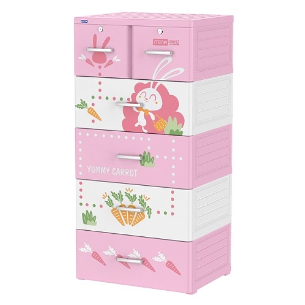 (Black Friday) Tủ Mina Duy Tân 5 Ngăn 60*48*124Cm
