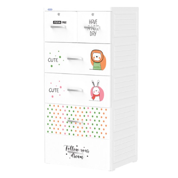 (Black Friday) Tủ Mina Duy Tân 5 Ngăn 60*48*124Cm