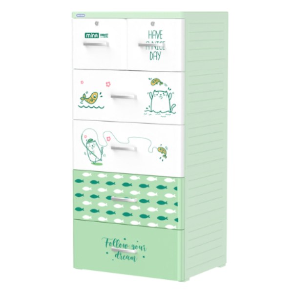 (Black Friday) Tủ Mina Duy Tân 5 Ngăn 60*48*124Cm