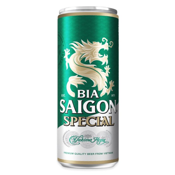 Bia Saigon Special Sleek Lon 330Ml