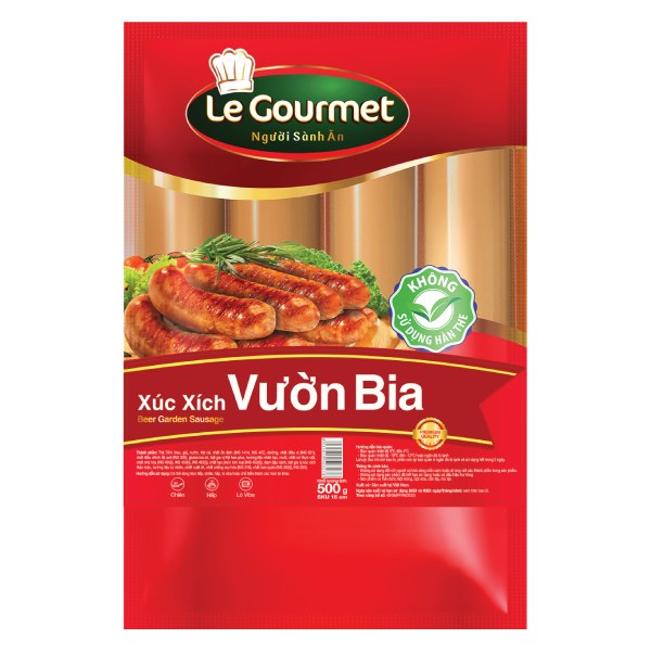 Xúc Xích Le Gourmet Vườn Bia 15Cm Gói 500G