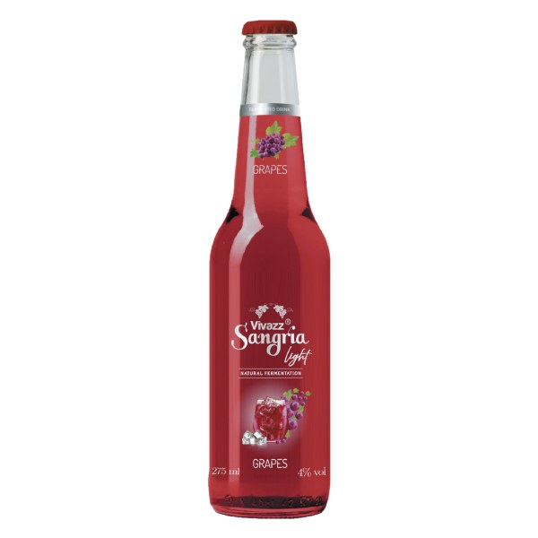Nước Trái Cây Lên Men Vivazz Sangria Light Nho Đỏ 275Ml