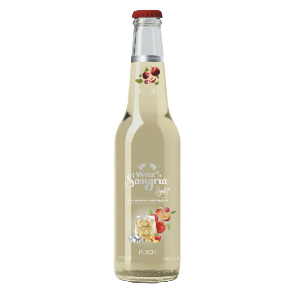 Nước Trái Cây Lên Men Vivazz Sangria Light Đào 275Ml
