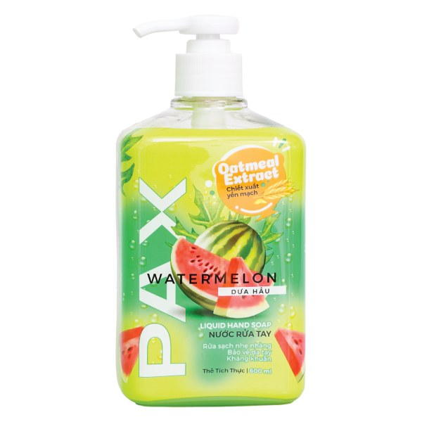 Nước Rửa Tay Pax Dưa Hấu Chai 600Ml