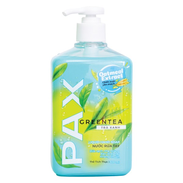 Nước Rửa Tay Pax Trà Xanh Chai 600Ml