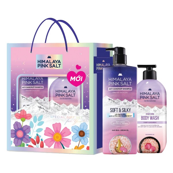 Hộp Quà Dầu Gội Himalaya 650Ml + Sữa Tắm Himalaya 550Ml