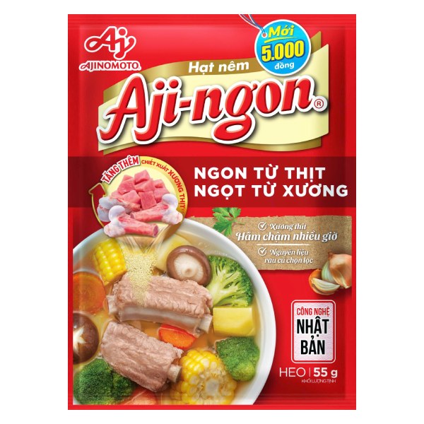 Hạt Nêm Aji-Ngon Heo Gói 55G