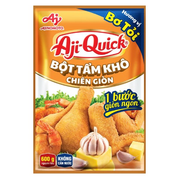 Bột Tẩm Khô Aji-Quick Bơ Tỏi Gói 42G