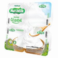 (Only Emartmall) Lốc 4 Sữa Chua Ăn Nutimilk Có Đường 100G 
