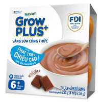 Lốc 4 Váng Sữa Growplus+ Vị Socola 55G