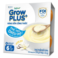 Lốc 4 Váng Sữa Growplus+ Vị Vani 55G