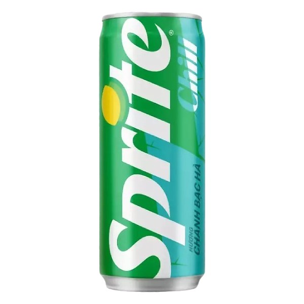 Nước Ngọt Sprite Chanh Bạc Hà Lon 320Ml
