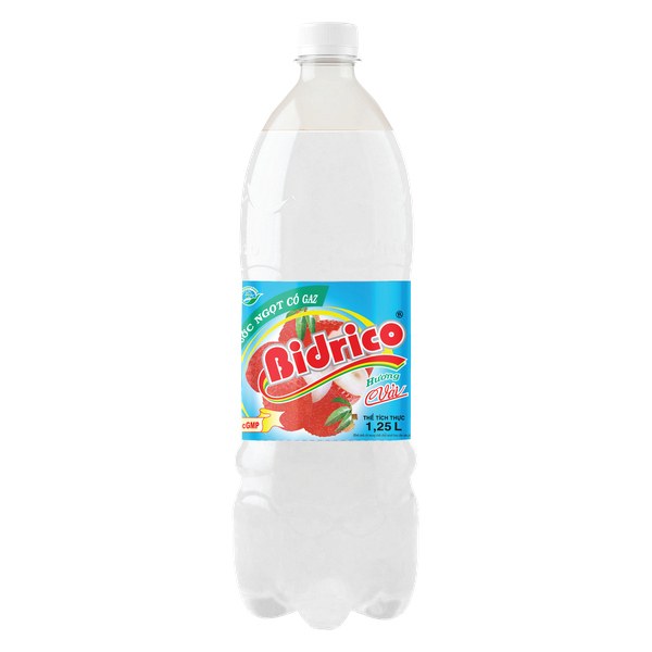 Nước Ngọt Bidrico Hương Vải Chai 1.25L
