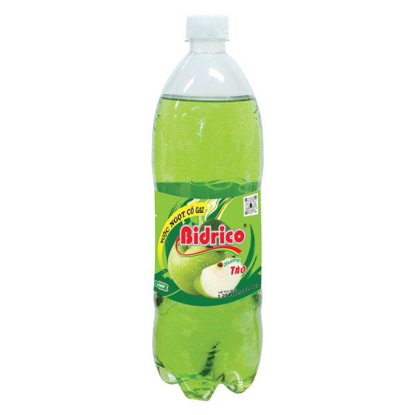 Nước Ngọt Bidrico Hương Táo Chai 1.25L