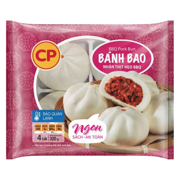 Bánh Bao CP Thịt BBQ 320G