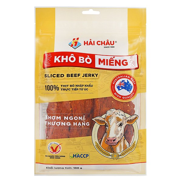 Khô Bò Miếng Hải Châu Gói 100G