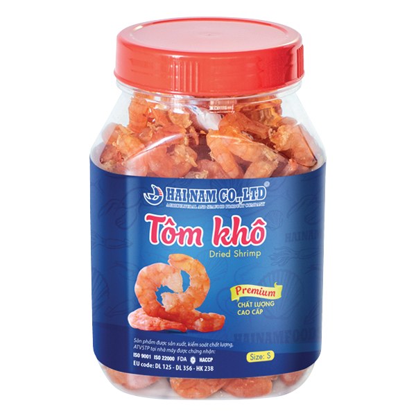 Tôm Khô Size S Hải Nam Hũ 100G