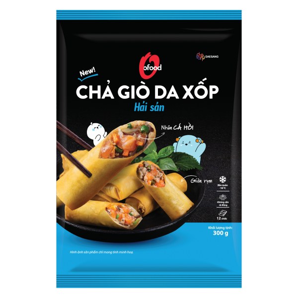 Chả Giò Xốp O'food Đức Việt Nhân Hải Sản Gói 300G