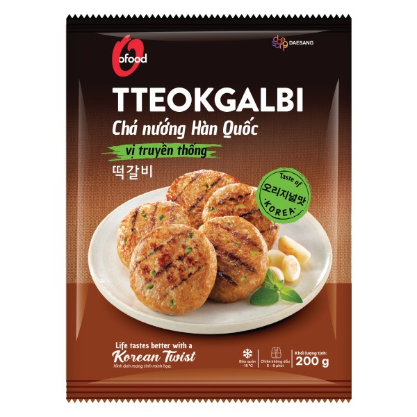 Chả Nướng Hàn Quốc Tteokgalbi O'Food Gói 200G
