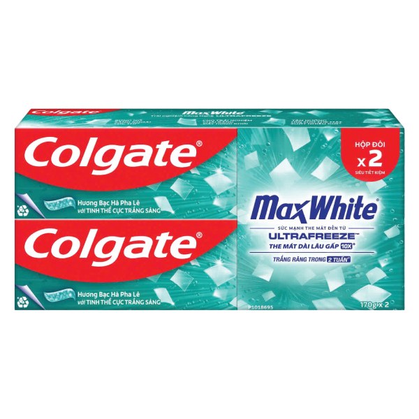 Bộ Đôi Kem Đánh Răng Colgate Max White 170G
