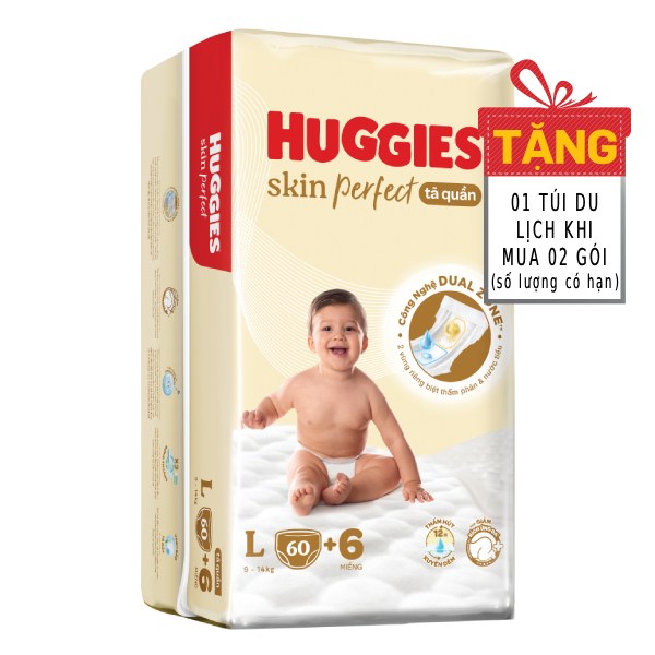 Tã Quần Huggies Skin Perfect L60