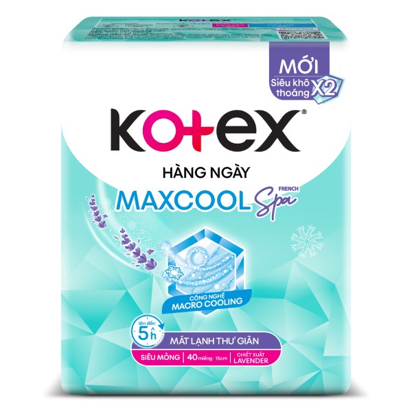 Băng Vệ Sinh Kotex Max Cool Hằng Ngày 40 Miếng