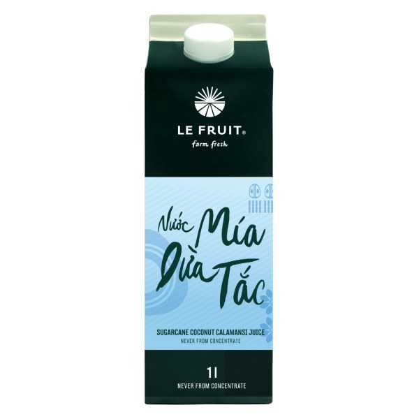 Nước Ép Le Fruit Mía Dừa Tắc Hộp 1L