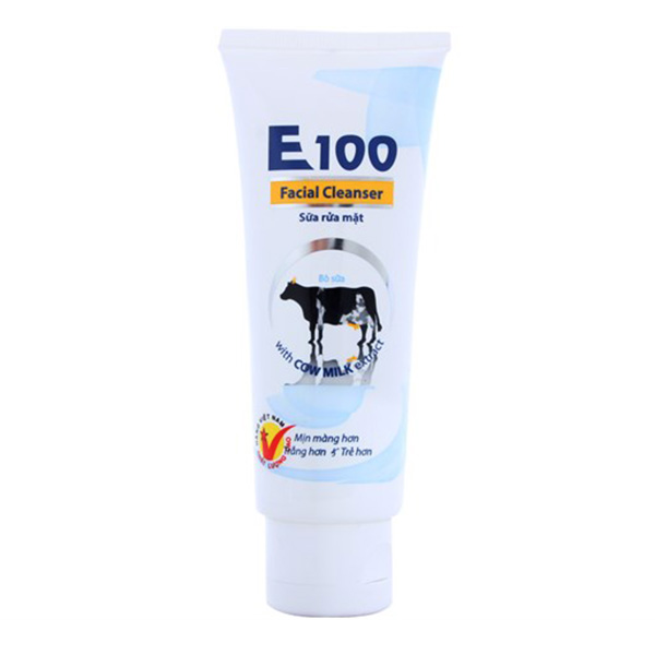Sữa Rửa Mặt E100 Sữa Bò 80Ml