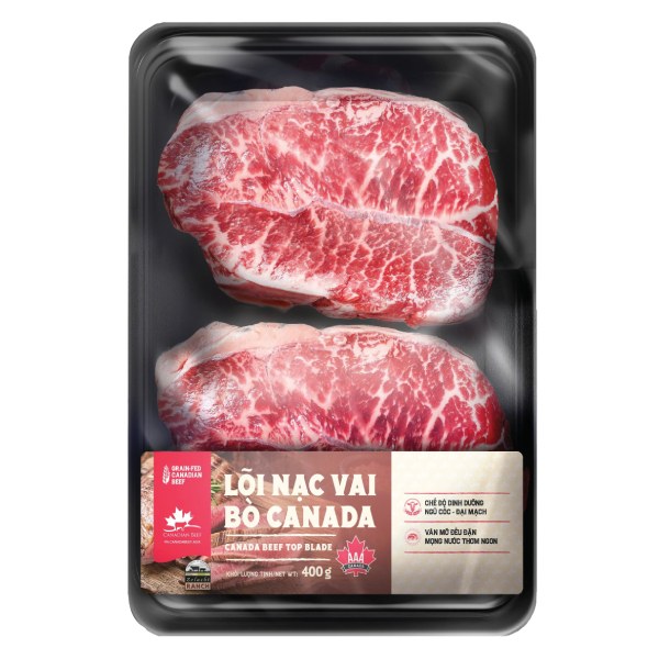 Lõi Nạc Vai Bò Canada Khay 400G