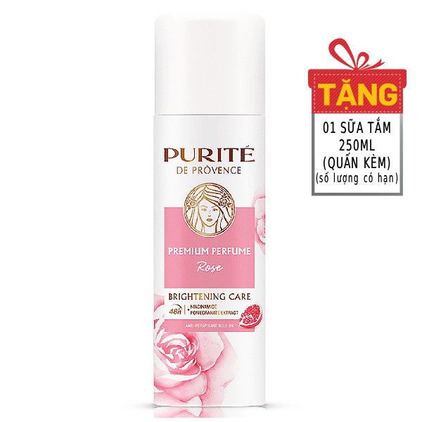 Xịt Khử Mùi Purite Hoa Hồng 140Ml