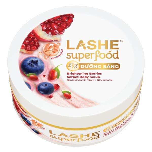 Tẩy Tế Bào Chết Lashe Dưỡng Sáng Quả Mọng 220G