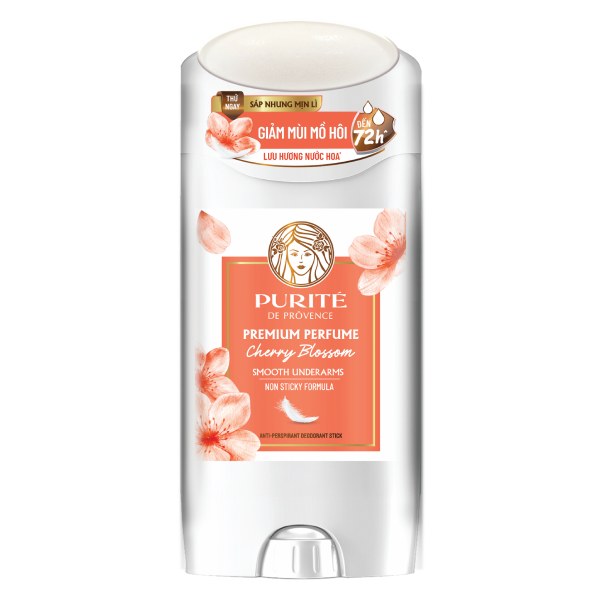 Sáp Khử Mùi Purite Dạng Nhung Cherry Blossom 70G