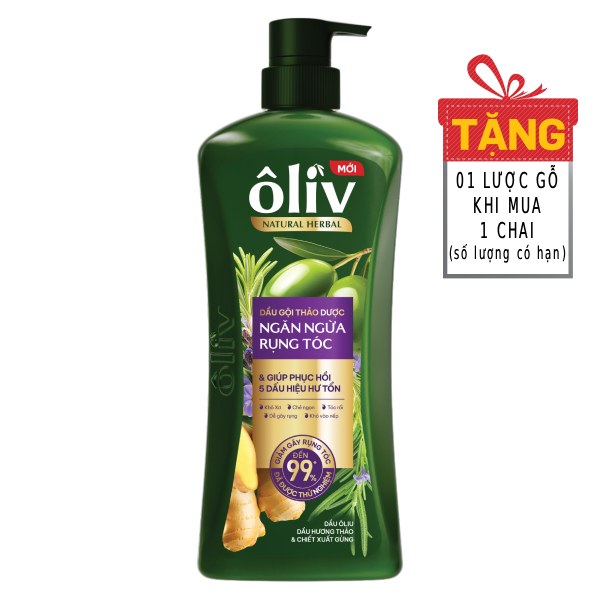 Dầu Gội Ôliv Herbal Ngăn Rụng Tóc 630Ml