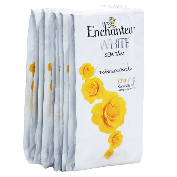 Lô 10 Sữa Tắm Enchanteur Trắng & Dưỡng Ẩm Charming Gói 6G