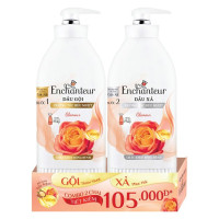 Combo Dầu Gội Enchanteur Glamour 660G Và Dầu Xả 550G