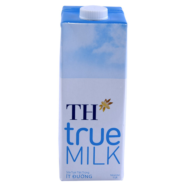 Sữa Tươi Tiệt Trùng TH True Milk Ít Đường Hộp Giấy 1L