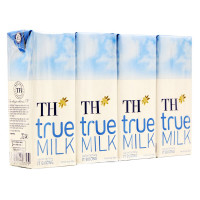 Lốc 4 Sữa Tươi Tiệt Trùng TH True Milk Ít Đường Hộp Giấy 180Ml