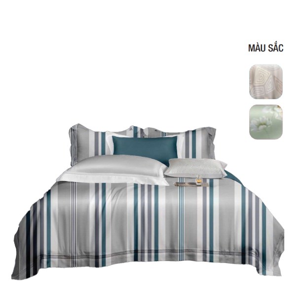 Bộ Drap Gối Tencel Hoa MYM 160*200Cm