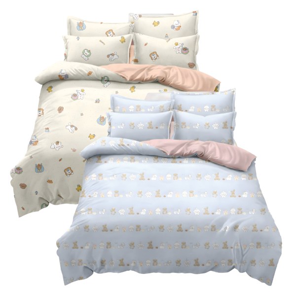 Bộ Drap Thun Lạnh Mym In Họa Tiết 180*200Cm