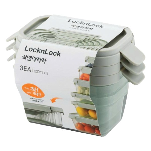Bộ 3 Hộp Thực Phẩm Nhựa LocknLock LTN310S3 230Ml
