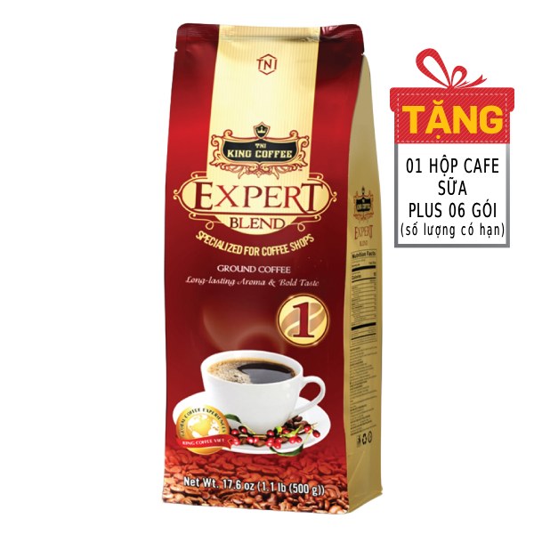 Cà Phê Rang Xay King Coffee Expert Blend 1 Gói 500G
