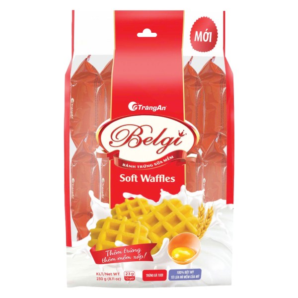 Bánh Belgi Trứng Sữa Mềm Gói 230G