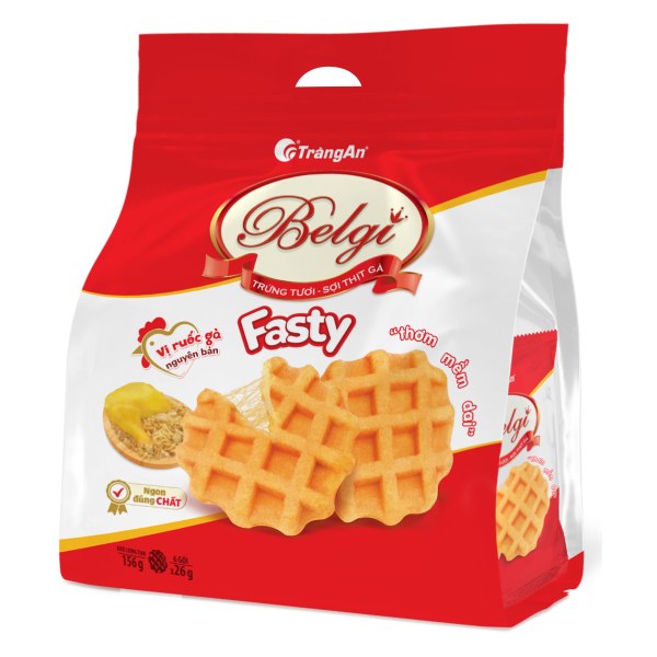 Bánh Trứng Tràng An Fasty Sợi Thịt Gà Gói 156G