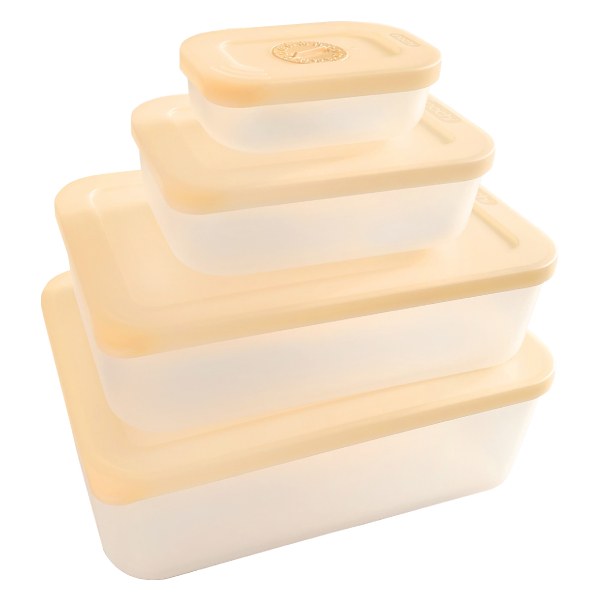 Bộ 4 Hộp Thực Phẩm Trữ Đông Inochi Hokkaido 290Ml + 900Ml + 2.5L + 3.6L