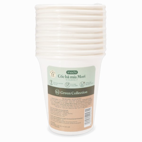 Lô 10 Cốc Bã Mía Mori 240Ml 