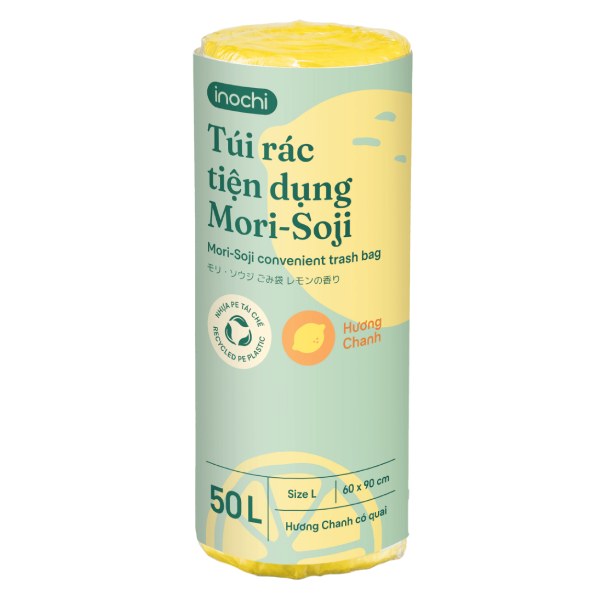 Túi Rác Inochi Mori Soji Hương Chanh 50L Size L