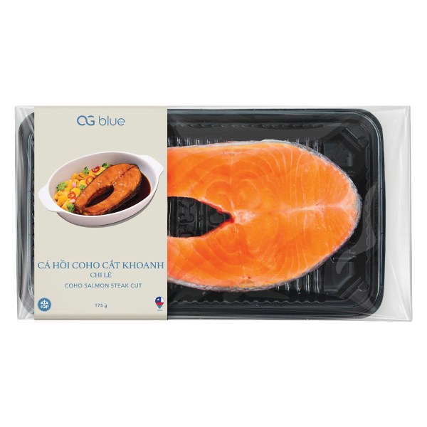 Cá Hồi Coho Đông Lạnh Cắt Khoanh 175G