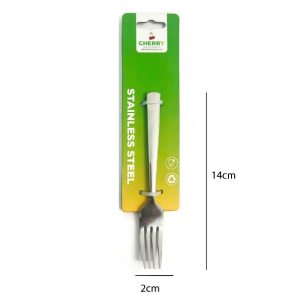 Bộ 3 Nĩa Bánh Inox Cherry 14Cm