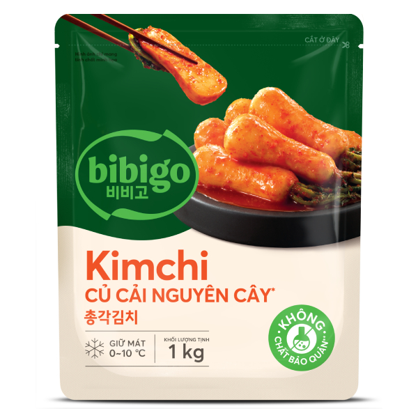 Kim Chi Củ Cải Nguyên Cây Bibigo Gói 1Kg